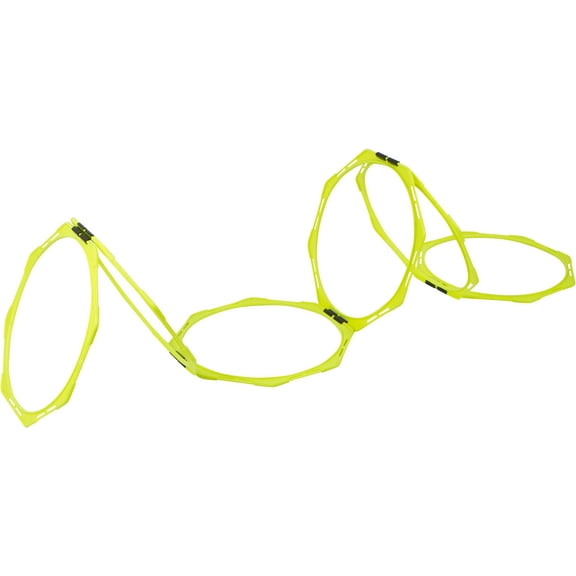 20" Hexagonal Speed & Agility Training Rings - Set of 6 With Carry Bag By Trademark Innovations (Light Green)