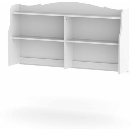 Nexera 310903 Pixel Bookcase Hutch for Double Dresser, White