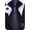 Blue, variant on Hi-Tie Dark Blue Necktie and Pocket Square Set for Men Silk Fomal Tie Handkerchief Cufflink Set