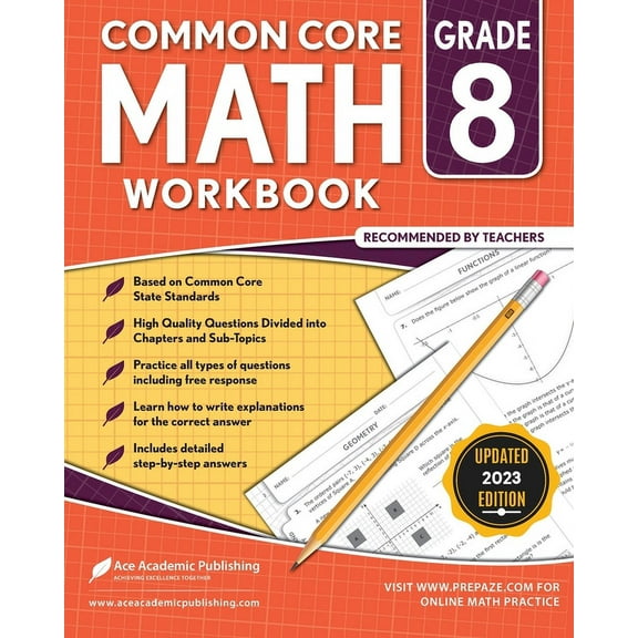 Common Core Math Workbook: Grade 8, (Paperback)