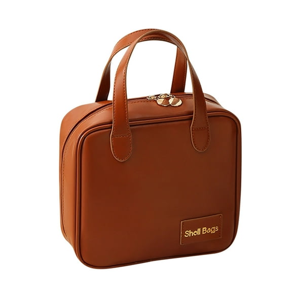 Yonrjhukm Portable Makeup Bag, Large Capacity Cosmetic Storage Bag, Travel-Friendly Makeup Organizer, Versatile Makeup Case for Brushes and Cosmetics