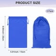 thumbnail image 3 of Uxcell 2-Pack Ski Goggle Bag, 9.8" x 5.9" Soft Microfiber Pouch Bags with Drawstring for Snow Goggles Blue, 3 of 7