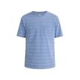 thumbnail image 2 of Free Assembly Men's Jacquard Stripe Pocket Tee with Short Sleeves, Sizes S-3XL, 2 of 5