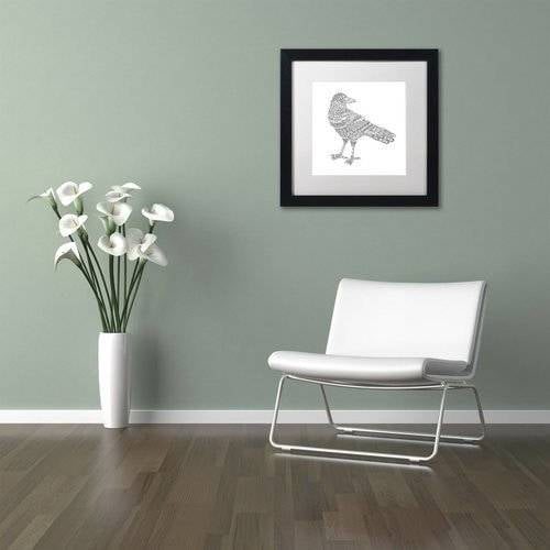 Trademark Fine Art 'Spirit Animals 7' Canvas Art by Filippo Cardu White Matte, Black Frame