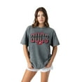 thumbnail image 3 of Women's Gameday Couture Gray Tampa Bay Buccaneers Peak Performance Oversized Snow Wash T-Shirt, 3 of 6
