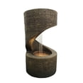 thumbnail image 2 of 14" Carob Brown Outdoor Patio Garden Fountain with LED Light, 2 of 6