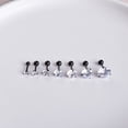 thumbnail image 4 of Pendientes de circonitas con diamantes blancos redondos para hombres y mujeres, pendientes de moda coreanos, 4 of 5