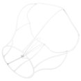 thumbnail image 3 of CRAFTHROU DIY Lampshade Bracket Metal Frame White Vintage Style 1Pcs, 3 of 8