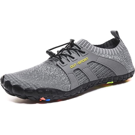 Mens Water Shoes, Barefoot Shoes Quick Dry Aqua Swim Shoes, Slip-on Soft Sports Outdoor Shoes for Pool Beach Surf Walking Water Park Yoga