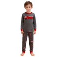 thumbnail image 3 of CPNG Girls Sleepwear Set Crewneck Long Sleeve Top and Matching Pants Cartoon Patterns Soft Breathable Loungewear 2 Piece Set, 3 of 7