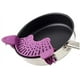 thumbnail image 2 of Clip Silicon Cook Strainer, Clip On Silicone Colander, plegable y fácil de almacenar, Kitchen Strain Strainer se adapta a todos los cuencos y ollas (púrpura), 2 of 3