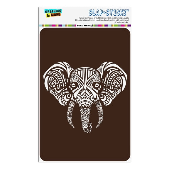White African Elephant Tribal Home Business Office Sign
