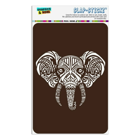 White African Elephant Tribal Home Business Office Sign