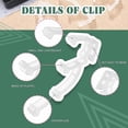 thumbnail image 5 of 20 Pieces 2 Inch Valance Clips Clear Mini Blind Clips Hidden Window Valance Clips for Wood or Faux Wood Horizontal Blinds Valance, 5 of 5