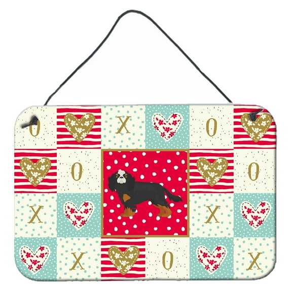 Carolines Treasures CK5853DS812 Cavalier King Charles Spaniel 2 Love Wall or Door Hanging Prints 8x12 multicolor