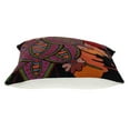 thumbnail image 3 of HomeRoots 476168 6 x 20 x 20 in. Black & Orange Zippered 100 Percent Cotton Throw Pillow with Embroidery, 3 of 5