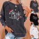 thumbnail image 5 of Camisas Navideñas Para Mujer, Camisetas de Manga Larga, Sudadera Estampada, Suéter, Camiseta Informal, Blusa Odeerbi  ODB206676, 5 of 5