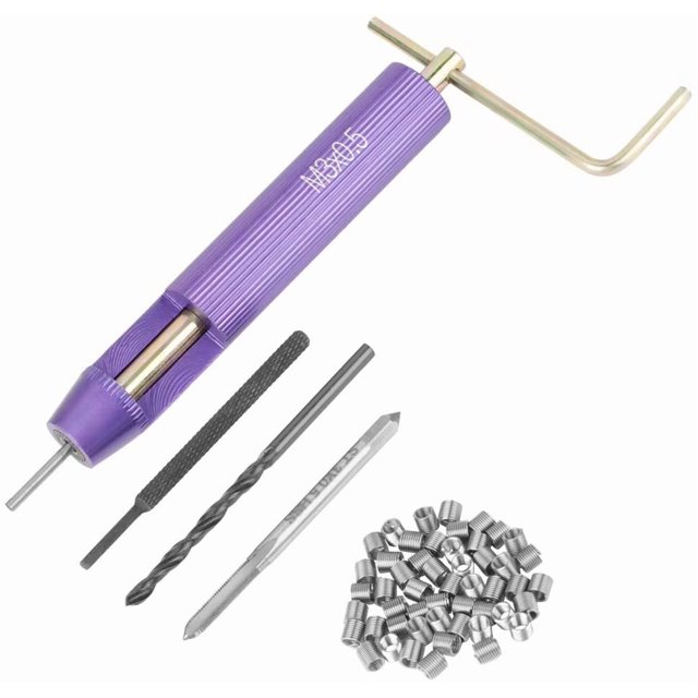 Helical Insert Kit Threaded M3 Helicoil Kit M3 Thread Repair Kit Insert Stainless Steel for Parts That Requires Frequent Removing (Pack of 50)