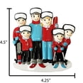 thumbnail image 3 of Personalized Family Christmas Ornament 2024 - Snow Winter Vacation Ski Family of 6 Home Decorations, 3 of 9