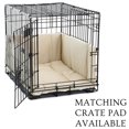 thumbnail image 5 of Pet Dreams Parachoques para jaula de perro, forro cómodo y protector de cola de perro para el interior de la jaula, se adapta a jaulas iCrate de 18, 24, 30, 36, 42 y 48 pulgadas (caqui, extragrande, 4, 5 of 5
