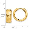 thumbnail image 4 of 14K Yellow Gold Faceted & Polished Hinged 6mm Hoop Earrings, 4 of 4