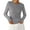 Grey, variant on Womens Long Sleeve Shirts Ribbed Knit Slim Fitted Basic Tee Casual Going Out Tops Underscrubs Fall Clothing