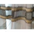 thumbnail image 1 of European Velvet Blackout Grey Luxury Curtains for Living Room Tulle Vintage Golden Lace Stitching Bedroom Custom Dining Room, 1 of 5