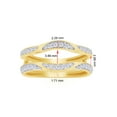 thumbnail image 3 of Round Cut White Cubic Zirconia Enhancer Guard Ring in 14k Yellow Gold Ring Size - 8.5, 3 of 3