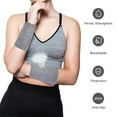 thumbnail image 3 of Widealiff 4x Breathable And Sweat-absorbing Wrist Sweatbands For Tennis Sports Sweat Band Wristband Gym Grey+White, 3 of 6