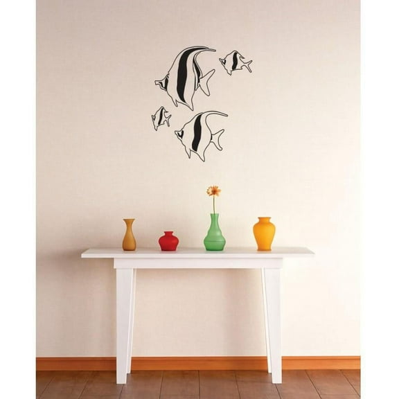 Custom Wall Decal Vinyl Sticker : Fish Ocean Sea Lake Water Mural 12x12"