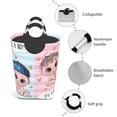 thumbnail image 4 of KLL Boy Girl Laundry Hamper,Large Canvas Fabric Lightweight Storage Basket Toy Organizer Dirty Clothes Collapsible Waterproof, 4 of 6