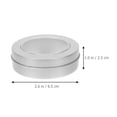 thumbnail image 3 of 6Pcs Small Tin Box Silver Round Tinplate For Wedding 11.8X11.8X0.98In, 3 of 9