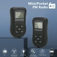 thumbnail image 2 of Mini Portable AM FM Radio, Stereo LCD Digital Display Tuning Pocket Walkmen Transistor Conference Receiver with Earbuds, Small Pocket Battery Operated Radio for Walking / Running / Traveling, 2 of 9