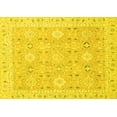thumbnail image 1 of Ahgly Company Machine Washable Indoor Rectangle Abstract Yellow Modern Area Rugs, 2' x 4', 1 of 4