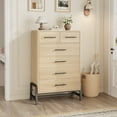 thumbnail image 2 of EDTara Commode 4+2 pour Chambre, Commode de 46,6 Pouces de Hauteur, Tiroir Haut avec Rangement Autoportant, Coffre de Rangement en Bois pour Salon, Chambre, Entrée, 2 of 8