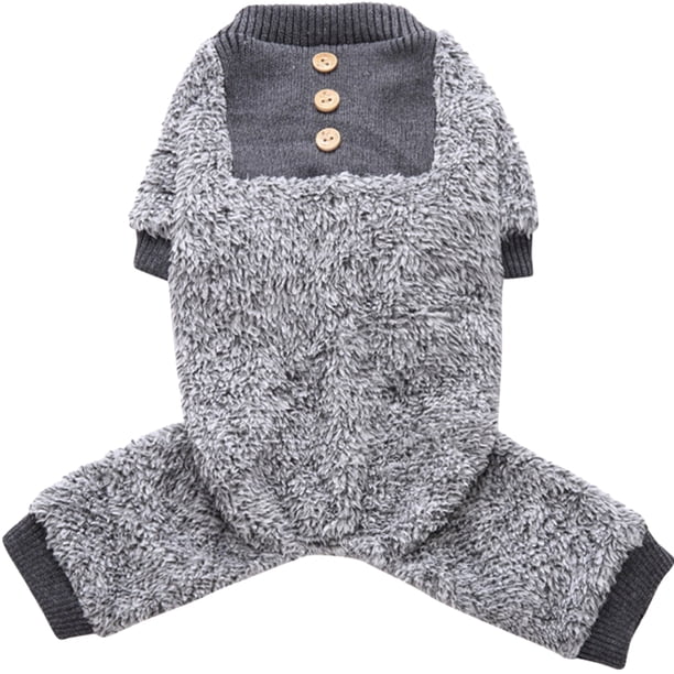 Pijamas para perros, ropa de invierno para perros, mono esponjoso para mascotas, ropa para mascotas, suministros para perros