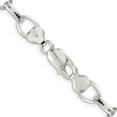 thumbnail image 3 of 925 Sterling Silver Rolo Chain Styles Necklace 8 mm Fancy 20 inch, 3 of 4