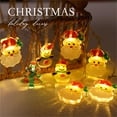thumbnail image 2 of Led Christmas Lights String Santa Holiday Colorful Lights Christmas Tree Outdoor Decoration Lights Outdoor Mini String Lights Solar Warm Christmas Lights Wire Curtain Lights Plug in Short Strand, 2 of 3
