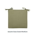 thumbnail image 2 of Seat Cushion Summer Simple Style Breathable Heavy Duty Modern Square Solid Color Computer Chair Sitting Cushions Pad Dark Green 45x45cm, 2 of 10