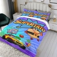 thumbnail image 3 of Supertato Themed Bed Sheet Set Three Piece Set 36x75 Inches Comfortable And Skin Friendly Unique Design Creating A Star Studded Night Home Decor Gifts For Family Friends fans, 3 of 6