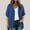 Navy, variant on Baysbule Women Solid Color Plus Size Casual Summer Short Sleeve Open Front Cardigan Lightweight Comfortable