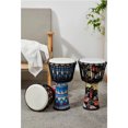 thumbnail image 3 of Tambor de mano Djembe de tambor africano portátil de 8 pulgadas con colorido, 3 of 8