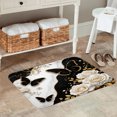 thumbnail image 1 of SPXUBZ Non Slip Flannel Polyester Kitchen Floor Mat With Butterfly And Rose Design For Bedroom Bathroom Decoration 24x16 inch, 1 of 4