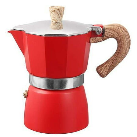 

Aluminum Italian Moka Espresso Coffee Machine Filter Stove Pot 3 Cups