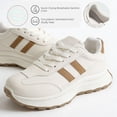 thumbnail image 4 of CHICVOMEY Women's Chunky Platform Sneakers - Retro Walking Sneakers with Cushioned Sole - Lightweight Casual Shoes for Daily Travel, 4 of 8
