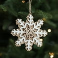thumbnail image 4 of PRETXORVE Christmas Decor, Christmas Tree Decorations, Wooden Christmas Snowflake Decoration Pendants Suitable for Christmas Trees, Doors, and Fireplaces, 4 of 6