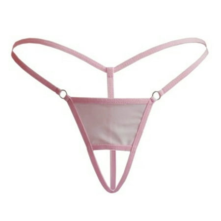

Women Thong Briefs Open Crotch Underwear Mini Coverage T-back Female Panties New