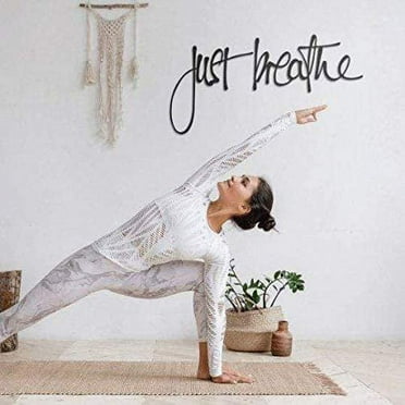 Just Breathe - Metal Wall Art
