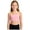 Pink, variant on Girls Training Bra 5-12 Years Kids Sports Bra Crop Cami for Teens with Adjustable Straps(Hot Pink,5-6 Years)
