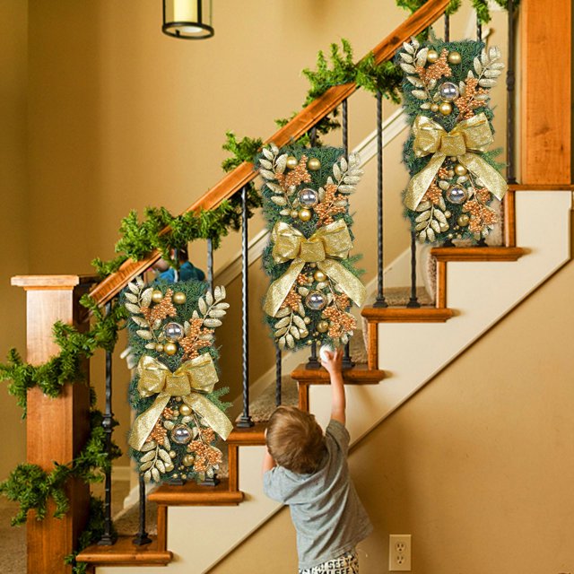 Xihbxyly Ofertas Especiales Del Día Liquidación Prime Árbol de Ratán Al Revés para Navidad, Colgante de Pared, Puerta, Decoración para Restaurante
